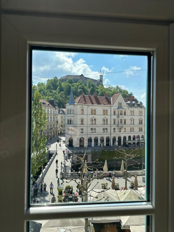 Ferienwohnung Triple Bridge Laibach Exterior foto